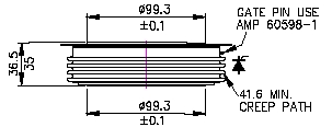 R3708FD40V, Асимметричный тиристор с распределенным затвором, 4000В, 3708А